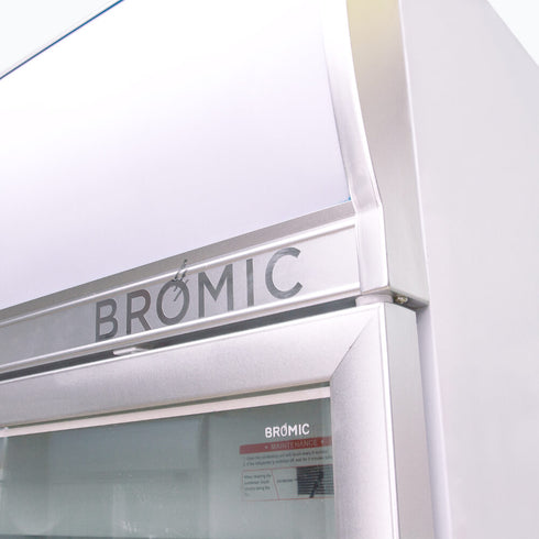 Bromic Flat Glass 2 Door 976L LED Upright Display Freezer  - UF1000LF